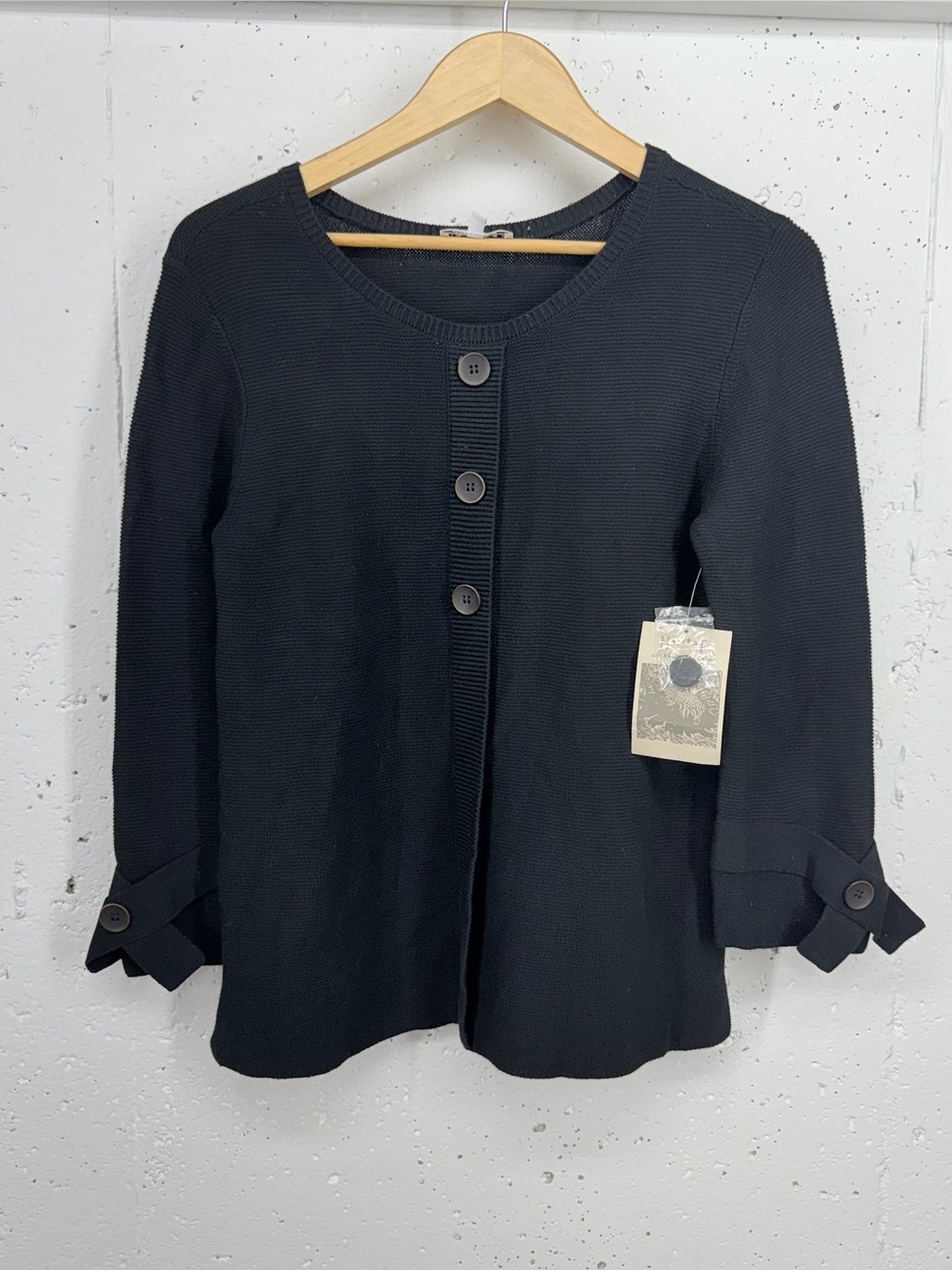 Habitat Women’s size Small Black Knit Popover Sweater NEW